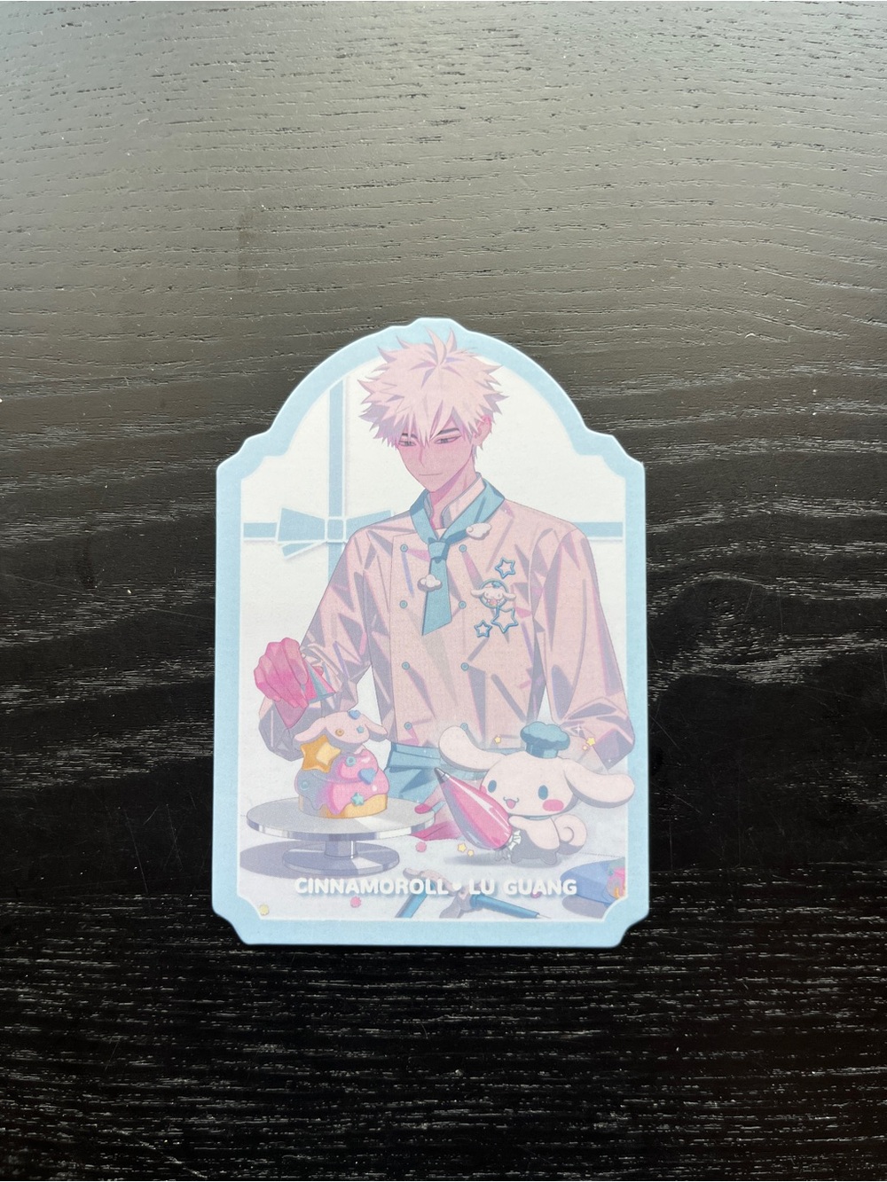 Sanrio x bilibili Link Click Lu Guang Cinnamoroll Cafe Card 4" x 2.5"